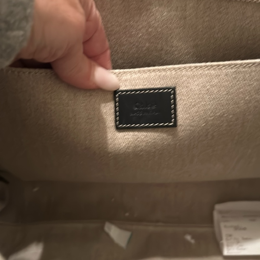 Chloe Beige and Black Tote Bag - Picture 8 of 13